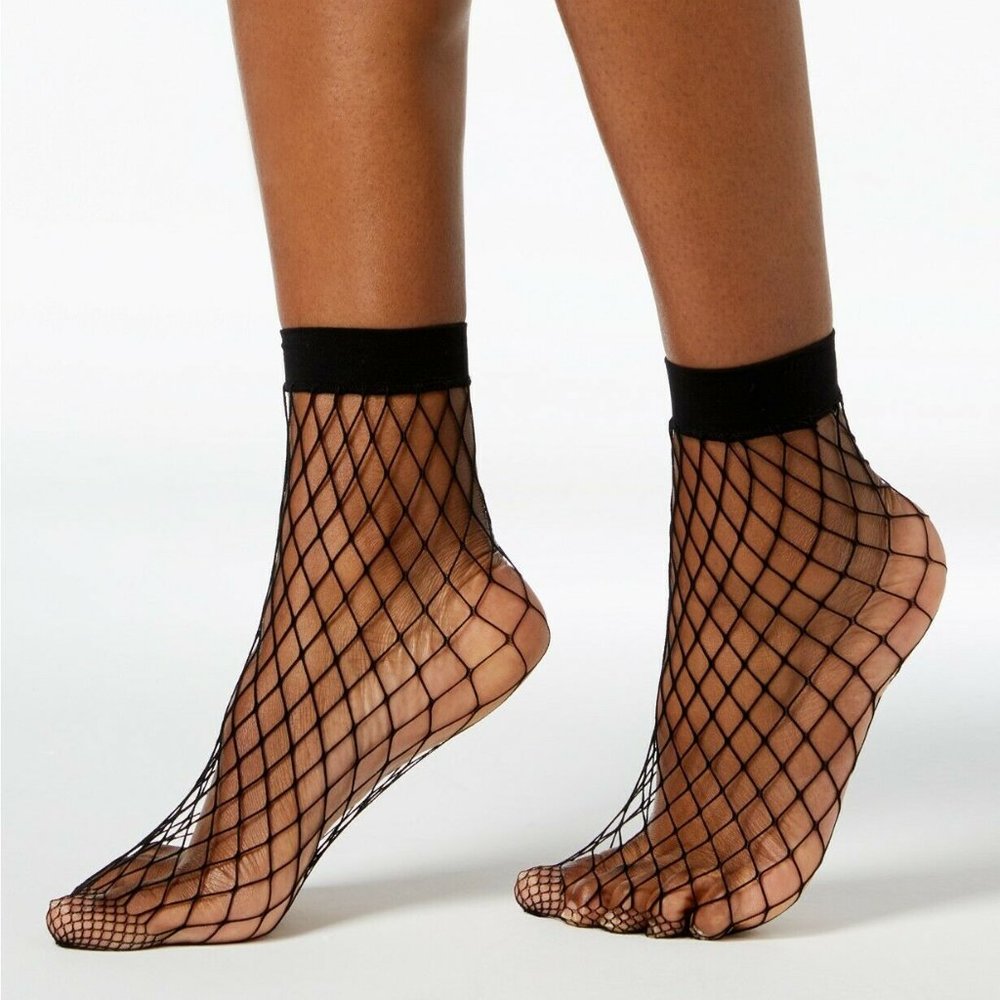 INC International Concepts Fishnet Ankle Socks